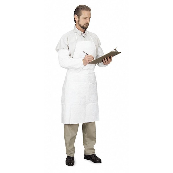 Dupont Tyvek 400 Disposable Sleeve, Elastic Closure, 18 in L, 5.9 mil Thick, Serged Seam, White, 200 Pack - TY500SWH00020000