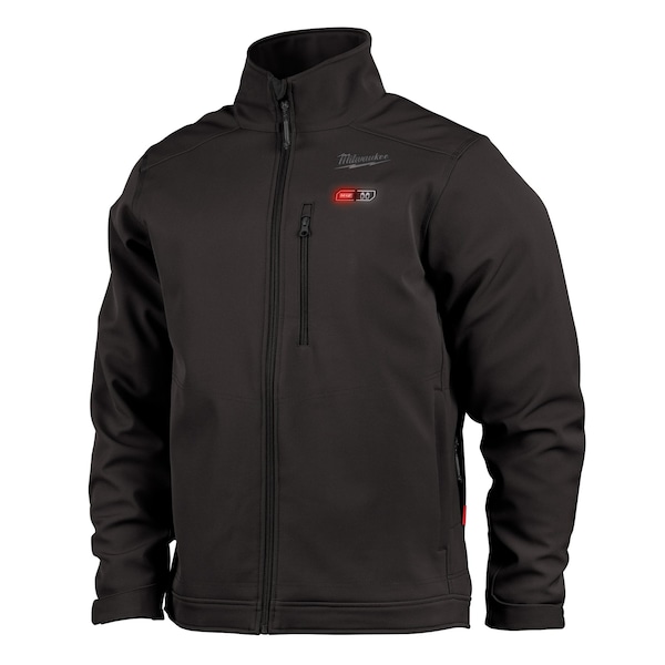 Milwaukee Tool M12 Heated TOUGHSHELL Jacket Kit, Heats Up to 12 hrs, 44 in Max Chest, 4 Outside Pockets, Black, L - 204B-21L