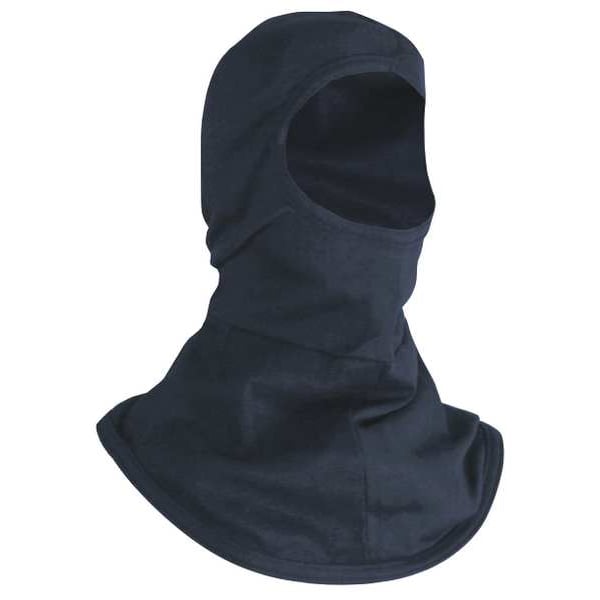 National Safety Apparel Flame Resistant UltraSoft Knit Hood, 12 cal/sq cm, NFPA 70E Arc-Rated, FR Balaclava, Navy, One Size - H11RY