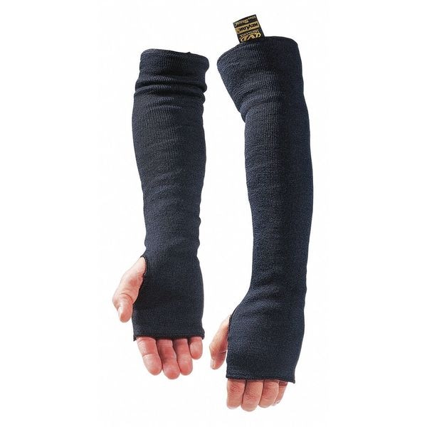 Mechanix Wear Heat-Resistant Sleeves with Thumbholes, Kevlar, Cut Level A3, Black, 18 in L, 1 Pair - MHS-05-500
