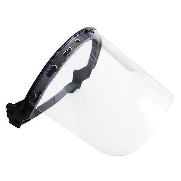 Bullard Bracket and Visor Bundle, No Visor, 8 in Height, Pinlock, Ratchet Suspension - A312B840M