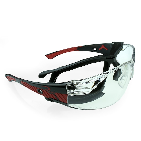Radians Safety Glasses, Anti-Fog &  Anti-Scratch, Clear IQ Lens, Universal - OBL1-13