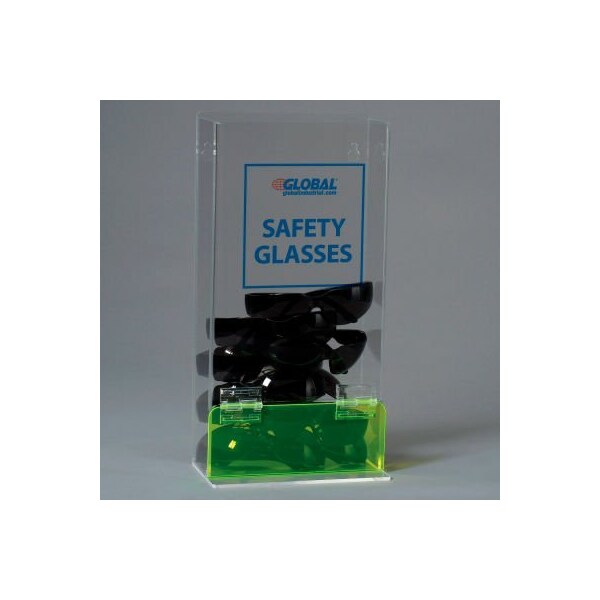 National Marker Co Global Industrial Acrylic Safety PPE Dispenser Visitor Specs Deluxe - 672064