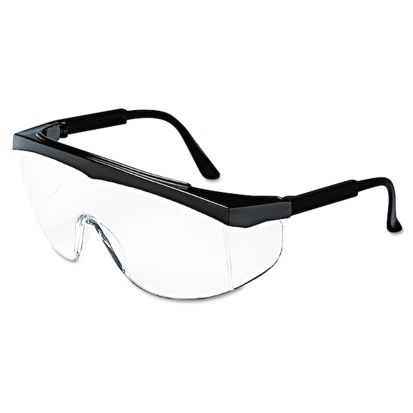 Mcr Safety Stratos, Safety Glasses Anti-Scratch, Clear Lens, Wraparound, Wraparound, 12 PK - CWS SS110