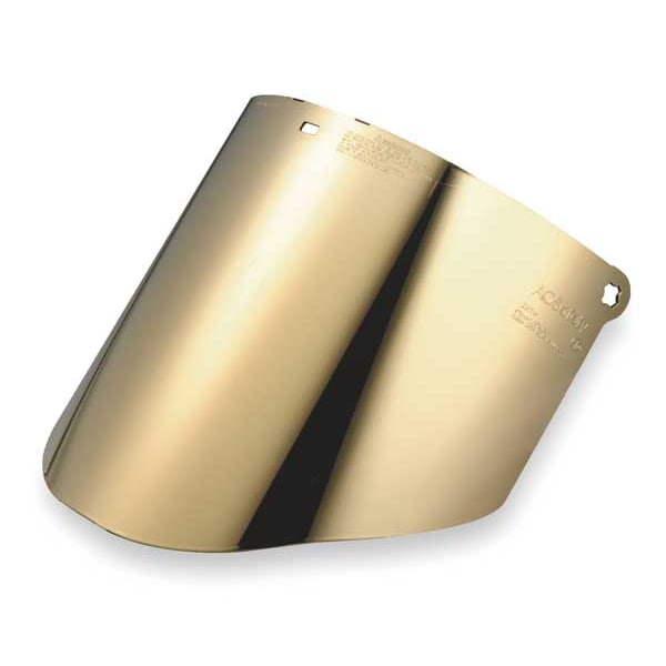 3M Faceshield Visor, Green Visor, Polycarbonate, Anti-Fog, Anti-Scratch Lens, Gold - 82604-00000
