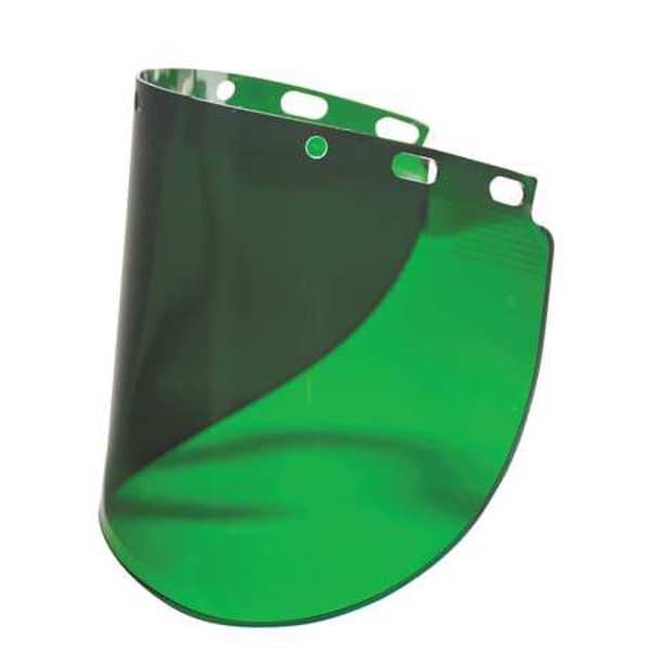 Fibre-Metal By Honeywell Faceshield Visor, Green Visor, Polycarbonate, Uncoated Lens, Green - 4178IRUV3