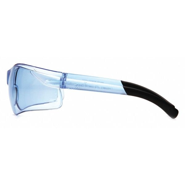 Pyramex Ztek, Safety Glasses Anti-Scratch, Blue Lens, Frameless, Traditional - S2560S