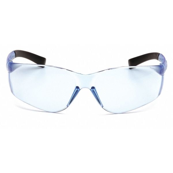 Pyramex Ztek, Safety Glasses Anti-Scratch, Blue Lens, Frameless, Traditional - S2560S