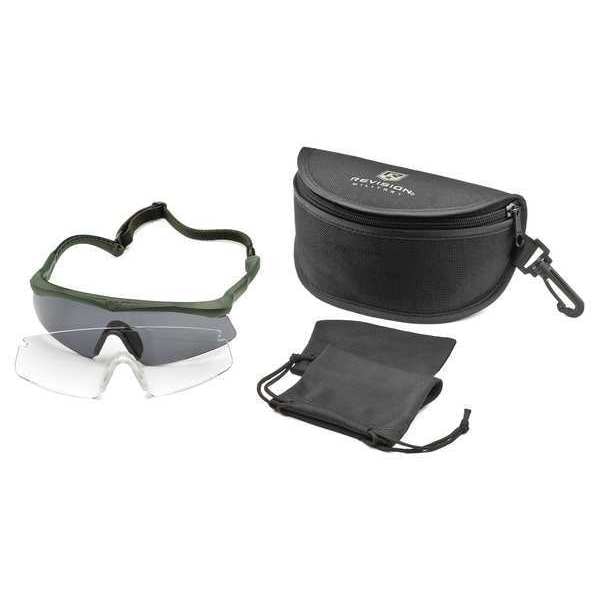 Revision Military Safety Glasses Anti-Fog &  Anti-Scratch, Assorted Lens, Wraparound - 4-0076-0341