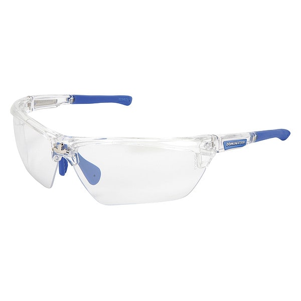 Mcr Safety Dominator DM3, Safety Glasses Anti-Scratch, Clear Lens, Half-Frame, Traditional - DM1329