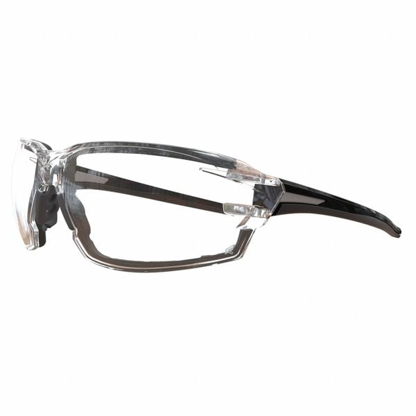 Edge Eyewear Nevosa, Safety Glasses Anti-Scratch, Clear Lens, Full-Frame, Wraparound - XV411AFG