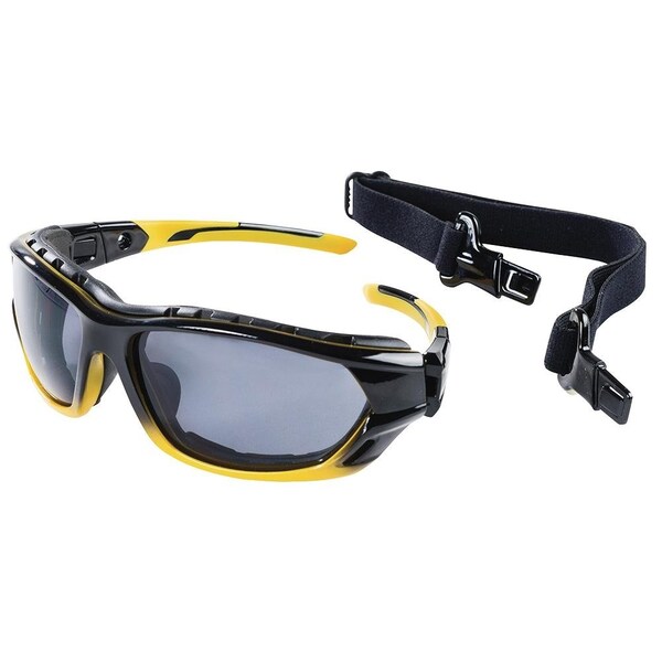 Sellstrom Premium Sealed, Safety Glasses Anti-Fog &  Anti-Scratch, Smoke Lens, Full-Frame - S70001