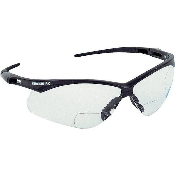 Jackson Safety SAFETY Series Readers Glasses, HardCoated Lens, Polycarbonate Lens, Wraparound Frame, Nylon Frame - 28627