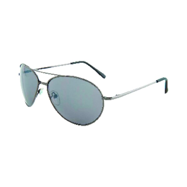Piranha Piranha Aviator Unisex Silver Frame Gray Lens Sunglasses - 90009