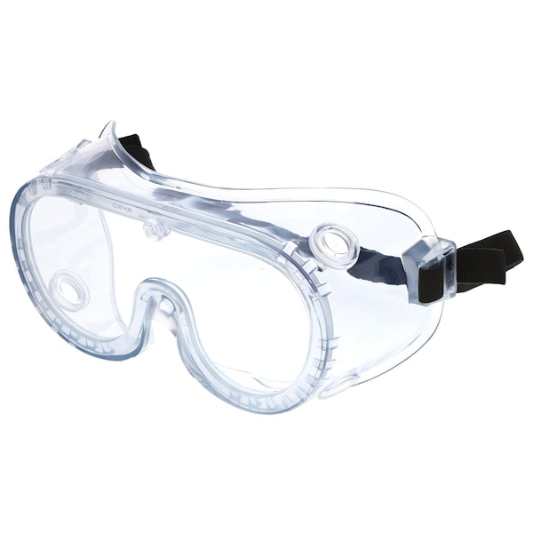 Mcr Safety Glasses, 22 Series Ventless, Clear UV-AF, Elastic, 36PK - 2237