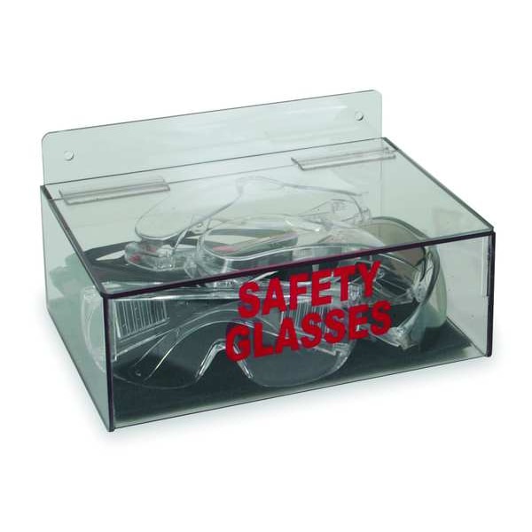 Zoro Select Prot Eyewear Disp, Tray, Clr, PETG, Wall Mtg - 4GMR6
