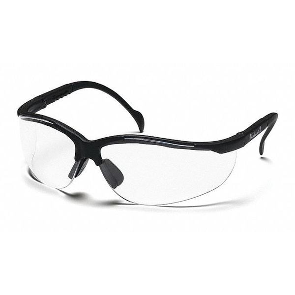 Pyramex Venture II, Safety Glasses Anti-Fog &  Anti-Scratch, Clear Lens, Half-Frame - SB1810ST