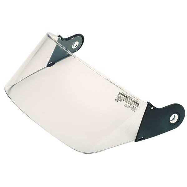 Msa Safety Fire and Rescue Visor, Clear Visor, 4 in Height, Anti-Fog ; Anti-Scratch Lens, Clear - 10037315