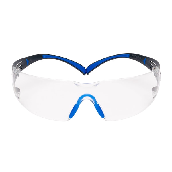 3M Safety Glasses, Clear Anti-Fog Lens, Blue/Gray - 50051131277286