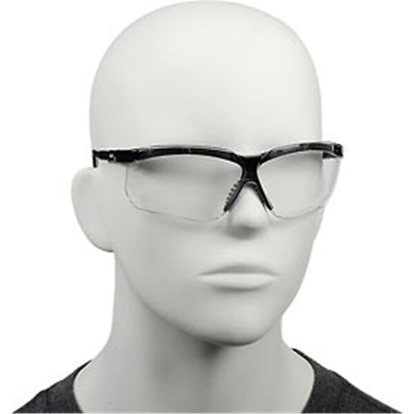 Slim Fit Uvex Genesis Anti Fog Safety Glasses; Black Frame & Clear Lens - SL902107