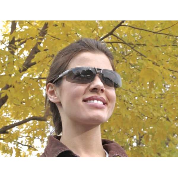 Honeywell Uvex Protege, Safety Glasses Anti-Fog &  Anti-Scratch, Gray Lens, Frameless, Wraparound - S4211