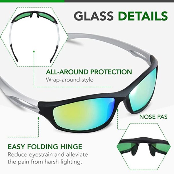 Ipower 2PCS Indoor Hydroponics Grow Room Light Glasses Goggles Anti UV for LED - GLGLSSGREENX2