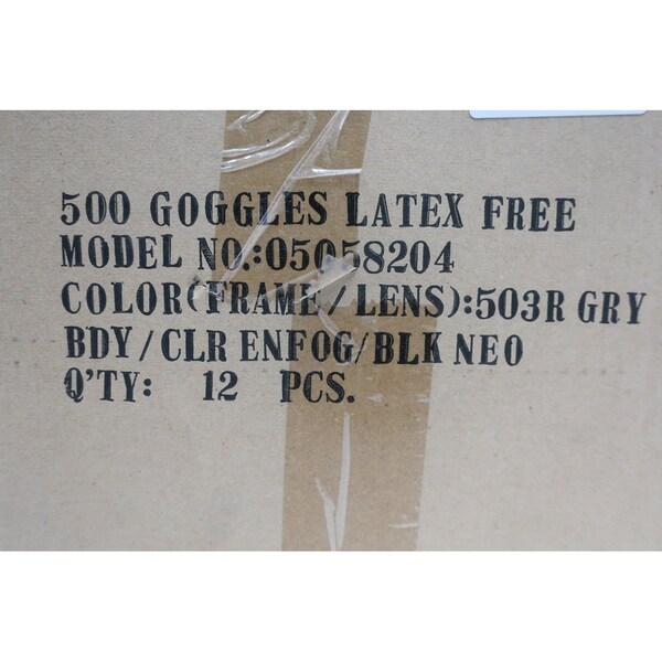 Encon Enfog Box of 12 Clear Lens Safety Goggle - 5058204