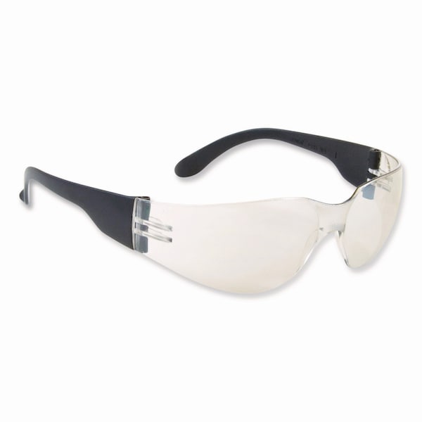 Bouton Optical Zenon Z12 Rimless Indoor/Outdoor Optical Eyewear, Scratch-Resistant, BLK Plastic Frame, Clear Lens - 250-01-0002