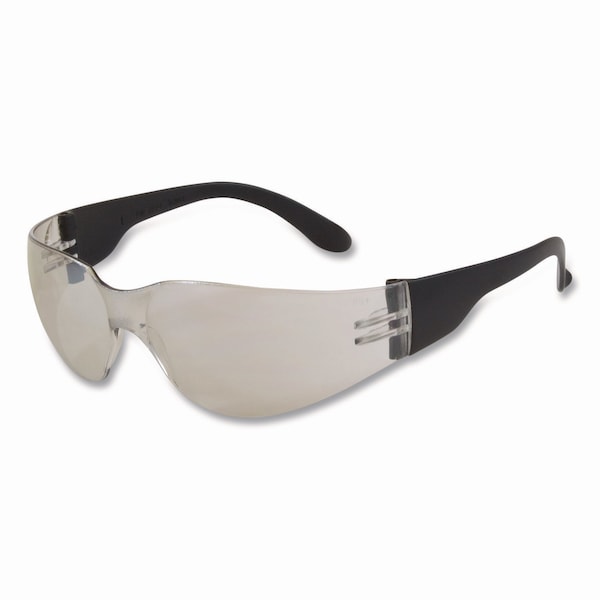 Bouton Optical Zenon Z12 Rimless Indoor/Outdoor Optical Eyewear, Scratch-Resistant, BLK Plastic Frame, Clear Lens - 250-01-0002