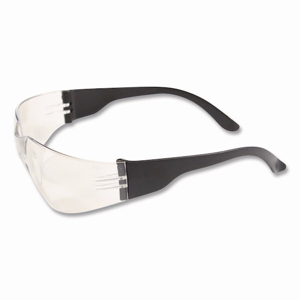 Bouton Optical Zenon Z12 Rimless Indoor/Outdoor Optical Eyewear, Scratch-Resistant, BLK Plastic Frame, Clear Lens - 250-01-0002