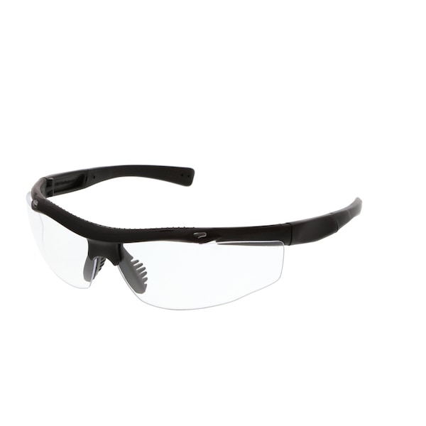 Mcr Safety Safety Glasses, Clear Anti-Fog Lens, Black - T12210P