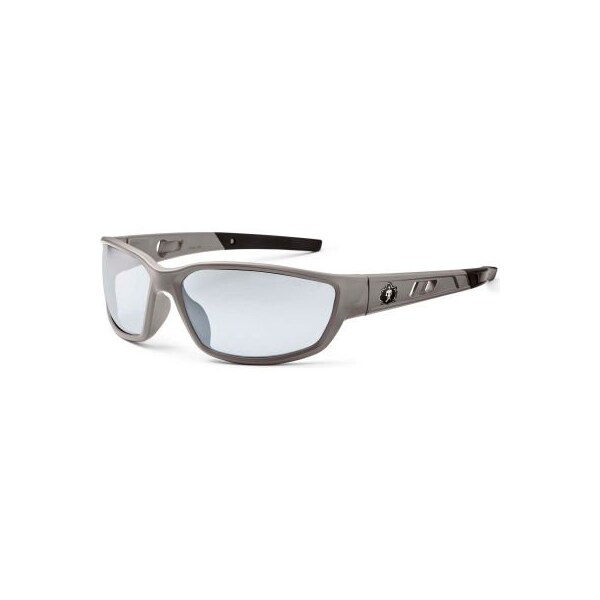 Ergodyne Ergodyne Skullerz Kvasir Safety Glasses, Indoor/Outdoor Lens, Matte Gray Frame - 53180