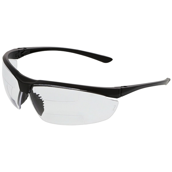 Mcr Safety Glasses, VL2 Clear Dual 2.0 Magnifiers, 12PK - VL23D20