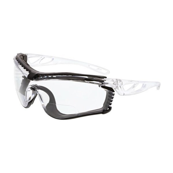 Mcr Safety Checklite CL5, Safety Glasses Anti-Fog &  Anti-Scratch, Clear Lens, Half-Frame, Wraparound - CL5H15PF