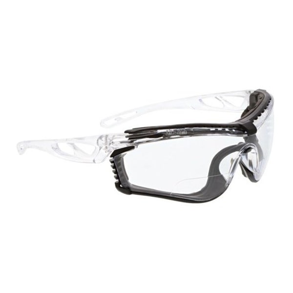 Mcr Safety Checklite CL5, Safety Glasses Anti-Fog &  Anti-Scratch, Clear Lens, Half-Frame, Wraparound - CL5H15PF
