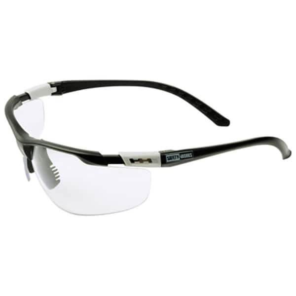 Safety Works Safety Works Llc SWX00255 Clear Wide Adjustable Safety Glasses - 207397