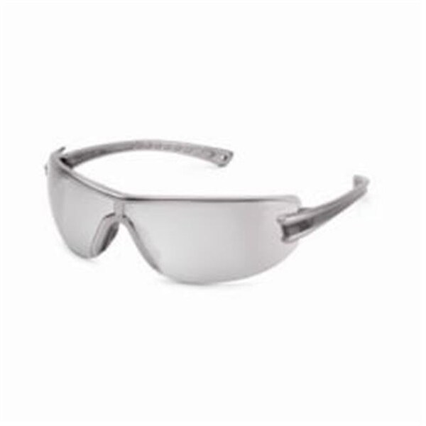 Exotic Luminary; Wraparound Silver Mirror Anti-Scratch Lens Safety Glasses - EX326766