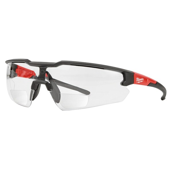 Milwaukee Tool Safety Glasses - +2.50 Magnified Clear Anti-Scratch Lenses - 48-73-2206