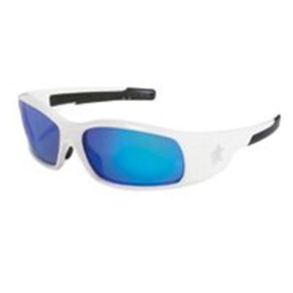 Mcr Safety Crews 135-SR128B Swagger Polished White Frame Bl Diamond - 135-SR128B