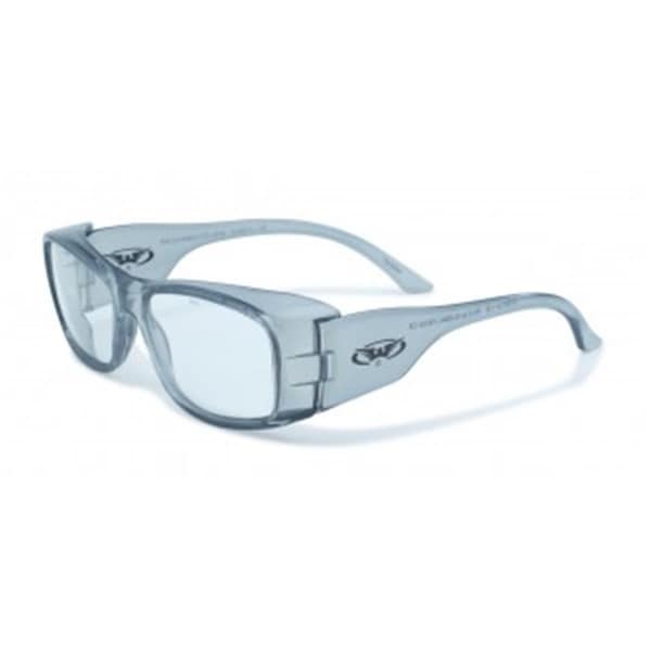 Safety RX-Z Gray  Glasses With Clear Lens - SA131443