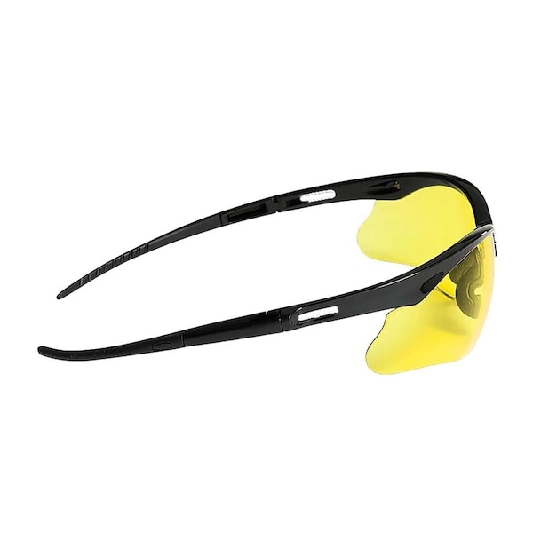 Jackson Safety Safety Glasses Anti-Scratch, Amber Lens, Half-Frame - 50002
