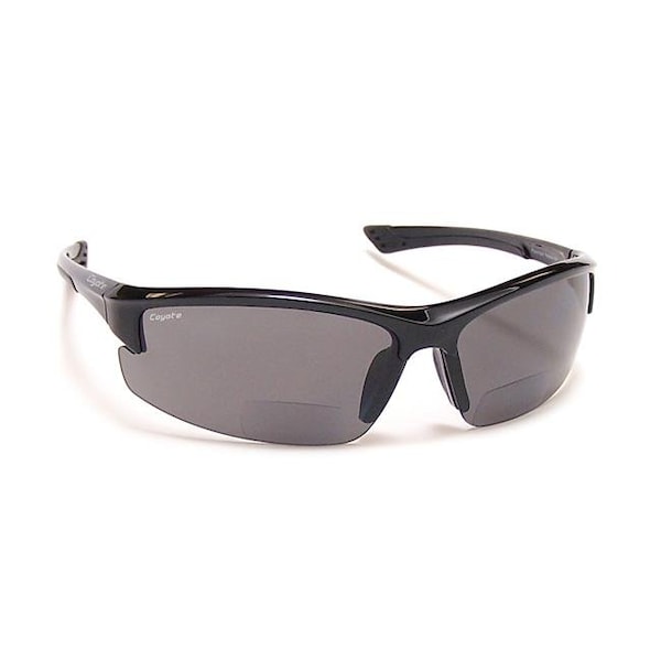 Coyote Visionusa Coyote Eyewear BP-7 Plus 2.00 black-gray BP-7 Polarized Reader Sunglass - BP-+2.00 BLACK/GRAY