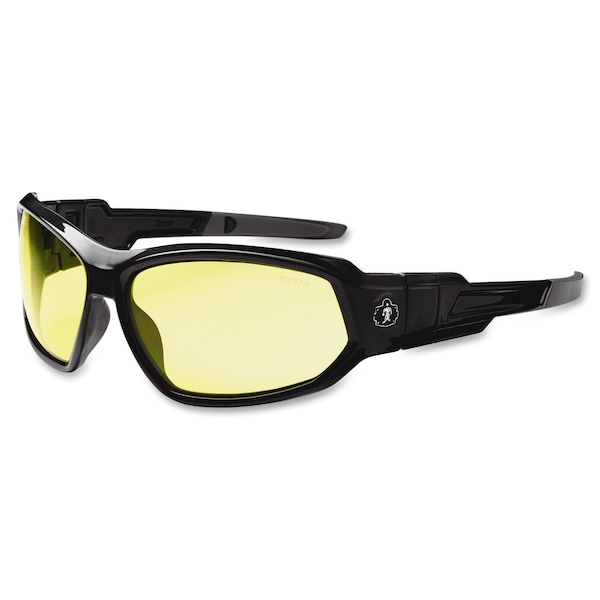 Ergodyne Ballistic Safety Glasses, Yellow Anti-Fog, Scratch-Resistant - 56050