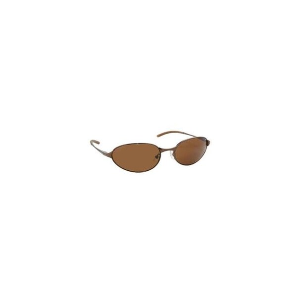 Coppermax Coppermax 3709GPP BRN/AMBER Tonga Oval Polarized Sunglasses - Shiny Brown - Amber Lens - 3709GPP BRN/AMBER