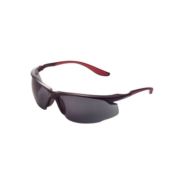 Simon, Evers & Co. Gmbh-Kaohsiung Global Industrial Sport Half Frame Safety Glasses Anti-Fog Smoke Lens Red Frame - 708392SMAF