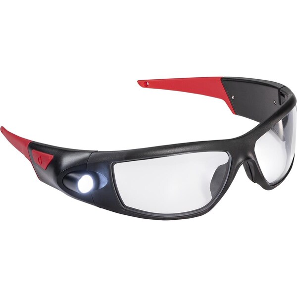 Unitario SPG400 Rechargeable Inspection Beam Safety Glasses, Clear - UN2993623