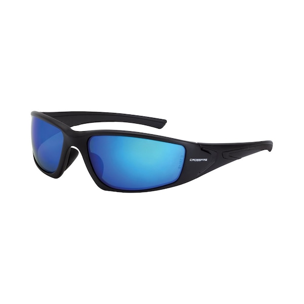 Crossfire RPG, Safety Glasses Anti-Scratch, Polarized, Blue Mirror POL Lens - 23226