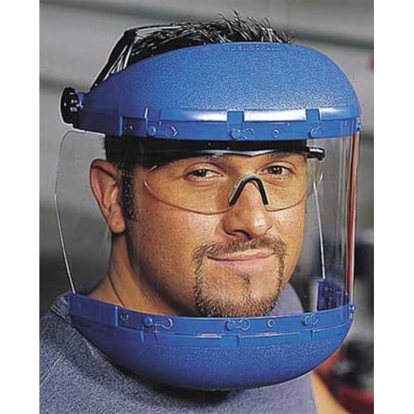 Sellstrom Faceshield Visor, Clear Visor, Acetate, Anti-Fog ; Anti-Scratch Lens, clear - S36040