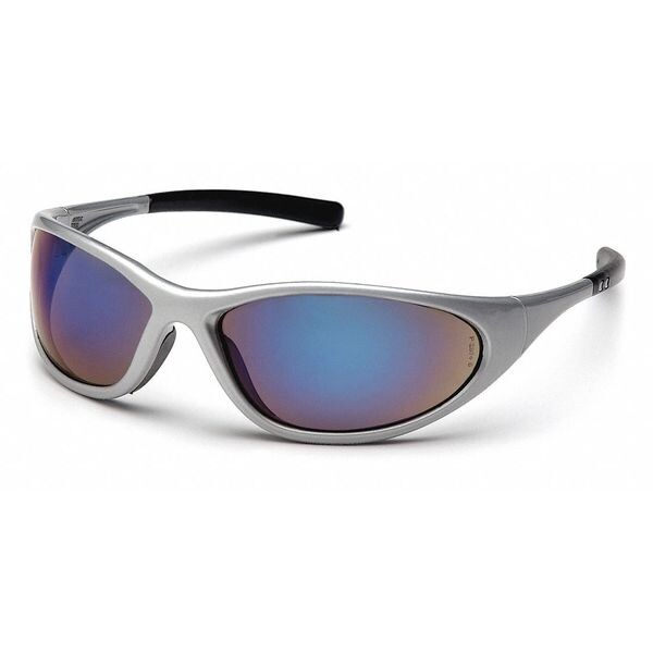 Pyramex Zone II, Safety Glasses Anti-Scratch, Blue Mirror Lens, Full-Frame, Traditional - SS3375E