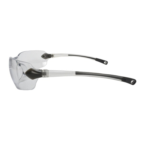 Radians Safety Glasses, Wraparound Clear Polycarbonate Lens, Uncoated,  - BAL1-10